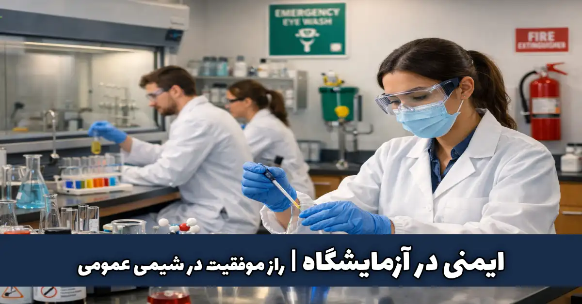 ایمنی در آزمایشگاه راز موفقیت در شیمی عمومی