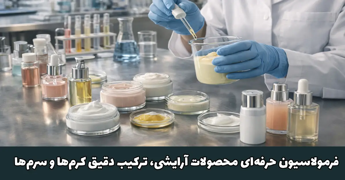 فرمولاسیون محصولات آرایشی بهداشتی ترکیب دقیق کرمها و سرمها