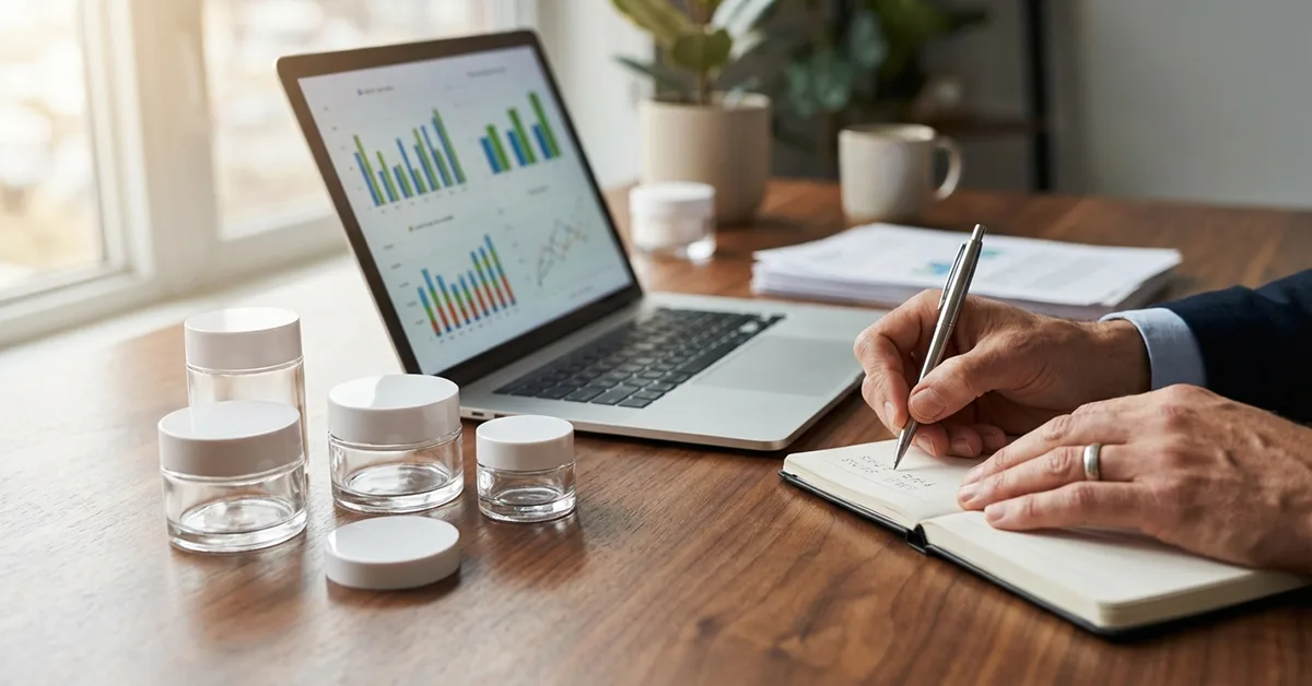Calculating costs and initial capital for cosmetics production