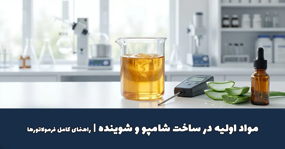 مواد اولیه ساخت شامپو و شوینده در آزمایشگاه تخصصی